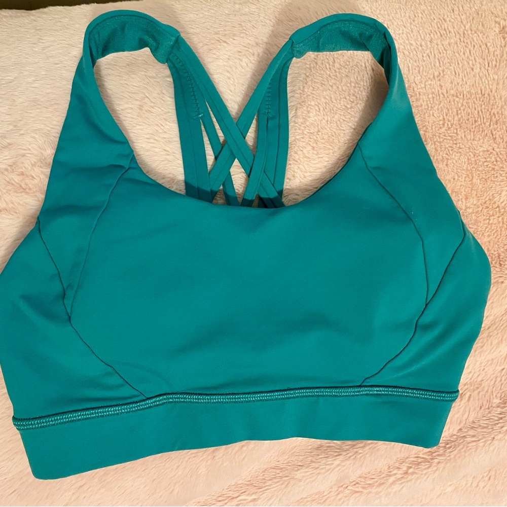 Lululemon teal sports bra Size 4